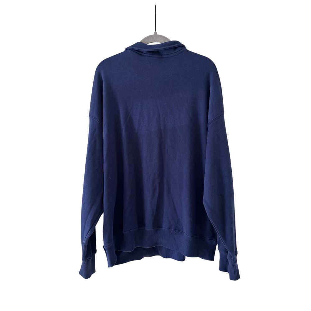 Champion Navy Blue Pullover Button Down Shirt L - Picture 8 of 8